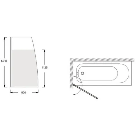 Jacob Delafon - Pare Bain Un Volet Serenity Montage Gauche Chrome 3 Jacob Delafon - Pare Bain Un Volet Serenity Montage Gauche Chrome – Image 3