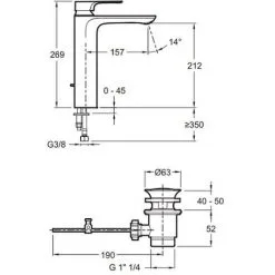 Jacob Delafon - Mitigeur Lavabo - Modèle Haut Aleo+ - Chrome, Avec Système De Vidage 5 Jacob Delafon - Mitigeur Lavabo - Modèle Haut Aleo+ - Chrome, Avec Système De Vidage -JACOB DELAFON Soldes 2022 11327701 3