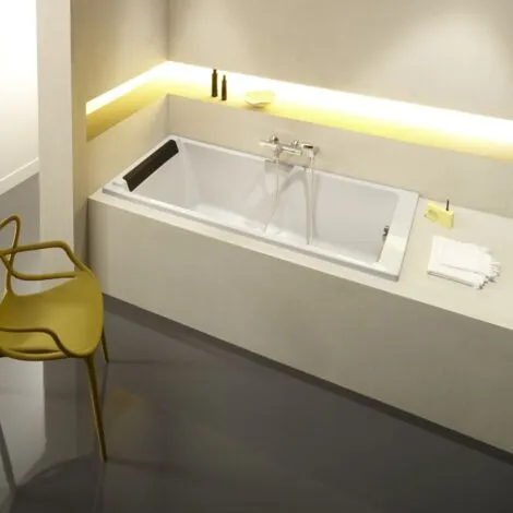 JACOB DELAFON Baignoire Droite Spacio Acrylique, 170 X 75 2 JACOB DELAFON Baignoire Droite Spacio Acrylique, 170 X 75 – Image 2