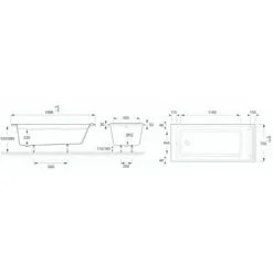 JACOB DELAFON Baignoire Droite Spacio Acrylique, 170 X 75 5 JACOB DELAFON Baignoire Droite Spacio Acrylique, 170 X 75 -JACOB DELAFON Soldes 2022 11471006 3