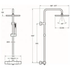 Jacob Delafon - Colonne De Douche Brigitte Chrome -JACOB DELAFON Soldes 2022 12227192 2