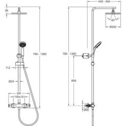 Colonne De Douche Thermostatique JACOB DELAFON Colette 4 Jets, Chrome 9 Colonne De Douche Thermostatique JACOB DELAFON Colette 4 Jets, Chrome -JACOB DELAFON Soldes 2022 12671980 5