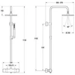 Jacob Delafon - Colonne Douche Thermostatique Toobi Douchette 1 Jet Chrome -JACOB DELAFON Soldes 2022 13258142 4