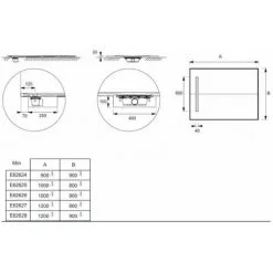 JACOB DELAFON Receveur Antidérapant Découpable Surface Résine , 100 X 90 -JACOB DELAFON Soldes 2022 15092038 3