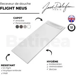 Receveur Douche JACOB DELAFON Flight Neus Extra Plat, Douche Italienne , 80 X 80 -JACOB DELAFON Soldes 2022 16777173 4