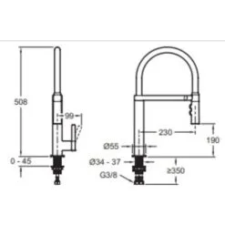 JACOB DELAFON Mitigeur Cuisine Raphaël Bec Haut Chrome Douchette Extractible 9 JACOB DELAFON Mitigeur Cuisine Raphaël Bec Haut Chrome Douchette Extractible -JACOB DELAFON Soldes 2022 17856971 5