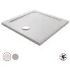 Receveur De Douche Antidérapant JACOB DELAFON Flight Carré Extra Plat Pour Douche Italienne - Antibactérien , 90 X 90, Blanc