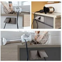 Meuble Vasque JACOB DELAFON Sully, Réversible + Miroir Et LED, 83 X 45,80 - Vasque A Droite, Blanc Et Chene Quebec, Sans Miroir -JACOB DELAFON Soldes 2022 18968864 5