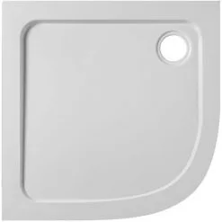 Receveur De Douche JACOB DELAFON Flight Quart De Rond Extra Plat Douche Italienne Antibactérien, 80 X 80, Blanc