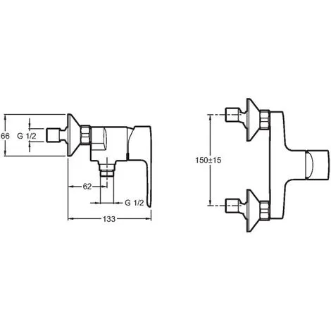 Mitigeur Bain Douche - July - Jacob Delafon 2 Mitigeur Bain Douche - July - Jacob Delafon – Image 2