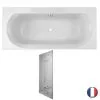 Baignoire Droite JACOB DELAFON Elise Deux Places + Pare Bain Acrylique, 170 X 75 -JACOB DELAFON Soldes 2022 24065739 1