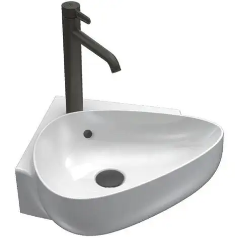 Jacob Delafon - Lave Mains D Angle Céramique Nouvelle Vague 1 Jacob Delafon - Lave Mains D Angle Céramique Nouvelle Vague