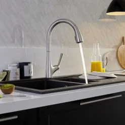 Robinet De Cuisine JACOB DELAFON Forte Avec Douchette Extractible, 2 Jets, Inox Brossé -JACOB DELAFON Soldes 2022 25142229 3