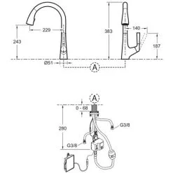 Robinet Infrarouge Jacob Delafon Malleco, Couleur, Chrome -JACOB DELAFON Soldes 2022 25379625 3