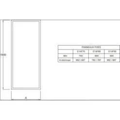 Jacob Delafon - Paroi De Douche Fixe Serenity, 70 -JACOB DELAFON Soldes 2022 25509775 3