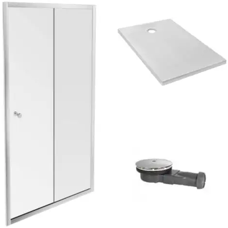 Jacob Delafon Pack Receveur Douche Ipso Avec Paroi Coulissante Serenity, 100 X 80 1 Jacob Delafon Pack Receveur Douche Ipso Avec Paroi Coulissante Serenity, 100 X 80