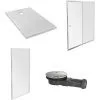 JACOB DELAFON - Pack Receveur Douche Ipso + Porte Coulissante Serenity + Paroi Latérale Serenity + Bonde, 100 X 80 -JACOB DELAFON Soldes 2022 26264588 1