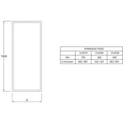 JACOB DELAFON - Pack Receveur Douche Ipso + Porte Coulissante Serenity + Paroi Latérale Serenity + Bonde, 100 X 80 -JACOB DELAFON Soldes 2022 26264588 5