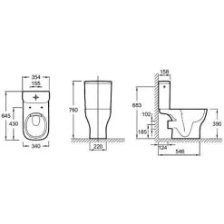 JACOB DELAFON WC à Poser Sans Bride Struktura + Abattant -JACOB DELAFON Soldes 2022 26578280 3
