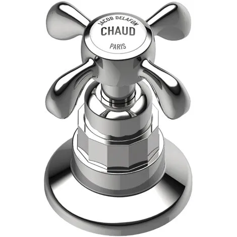 JACOB DELAFON Mitigeur Lavabo 3 Trous Rétro Cleo Poignées à Croisillon, Chrome 2 JACOB DELAFON Mitigeur Lavabo 3 Trous Rétro Cleo Poignées à Croisillon, Chrome – Image 2