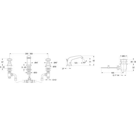 JACOB DELAFON Mitigeur Lavabo 3 Trous Rétro Cleo Poignées à Croisillon, Chrome 4 JACOB DELAFON Mitigeur Lavabo 3 Trous Rétro Cleo Poignées à Croisillon, Chrome – Image 4