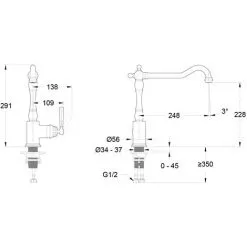JACOB DELAFON Mitigeur Cuisine Cleo Bec Haut , Chrome -JACOB DELAFON Soldes 2022 27424226 5
