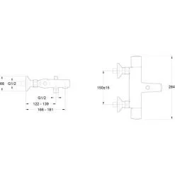 Jacob Delafon Mitigeur Thermostatique Bain Douche Mural Simone Chrome -JACOB DELAFON Soldes 2022 27494183 4