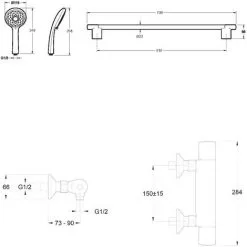 Mitigeur Thermostatique Douche Avec Set De Douche Jacob Delafon Simone -JACOB DELAFON Soldes 2022 27494187 3