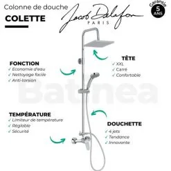 Colonne De Douche JACOB DELAFON Colette Mécanique 4 Jets, Chrome -JACOB DELAFON Soldes 2022 28676886 3