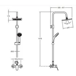 Colonne De Douche JACOB DELAFON Colette Mécanique 4 Jets, Chrome -JACOB DELAFON Soldes 2022 28676886 4