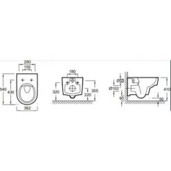 JACOB DELAFON WC Suspendu Odéon Rive Gauche Sans Bride -JACOB DELAFON Soldes 2022 28866066 3