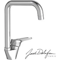 MITIGEUR CUISINE EVIER JACOB DELAFON BRIVE BEC CHROME