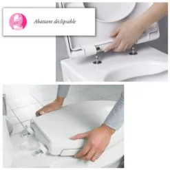 WC à Poser Jacob Delafon Odeon Up Compact + Abattant -JACOB DELAFON Soldes 2022 295189 3