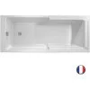 Baignoire Bain Douche JACOB DELAFON Struktura Compacte Acrylique Renforcé , 170 X 70