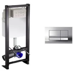 Bati-support Wc Jacob Delafon Autoportant + Plaque Chromée