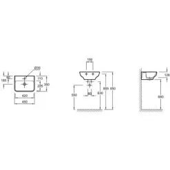 Meuble WC Sous Vasque JACOB DELAFON Struktura à Suspendre + Mitigeur Aimé + Vasque, Blanc -JACOB DELAFON Soldes 2022 31099484 3
