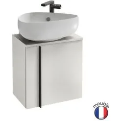 Jacob Delafon - Ensemble Meuble Et Lave-main Nouvelle Vague 1 Porte Ouverture à Droite, Blanc