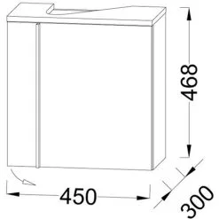 Jacob Delafon - Ensemble Meuble Et Lave-main Nouvelle Vague 1 Porte Ouverture à Droite, Blanc -JACOB DELAFON Soldes 2022 31137326 4