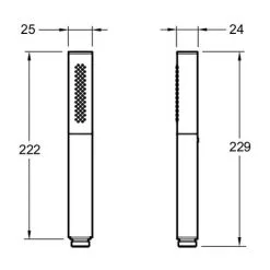 JACOB DELAFON Douchette 2 Jets Shift Ellipse Carré Noir Et Chrome -JACOB DELAFON Soldes 2022 31648710 3