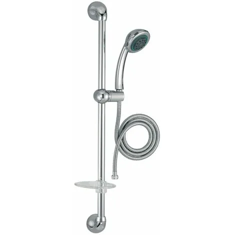 Ensemble De Douche Chromé Barre Flexible Et Douchette 3 Jets JACOB DELAFON E14330 CP 1 Ensemble De Douche Chromé Barre Flexible Et Douchette 3 Jets JACOB DELAFON E14330 CP