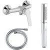 Jacob Delafon -Grohe - Mitigeur Douche Aimé + Douchette Shift Ellipse + Flexible Douche Silverflex 3 Jacob Delafon -Grohe - Mitigeur Douche Aimé + Douchette Shift Ellipse + Flexible Douche Silverflex -JACOB DELAFON Soldes 2022 36860548 1