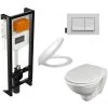 Jacob Delafon Pack WC Suspendu Compact Patio + Abattant + Plaque + Bâti -JACOB DELAFON Soldes 2022 37263006 1