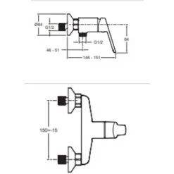 JACOB DELAFON Set Mitigeur Douche Aimé Noir Mat Avec Barre De Douche Et Flexible -JACOB DELAFON Soldes 2022 39154178 3