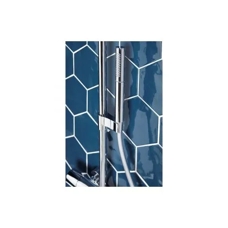 Jacob Delafon - Ensemble Mitigeur Bain Douche Mécanique Sur Gorge Monotrou Aleo + Avec Douchette Shift Elipse Et Flexible Silverflex 2 Jacob Delafon - Ensemble Mitigeur Bain Douche Mécanique Sur Gorge Monotrou Aleo + Avec Douchette Shift Elipse Et Flexible Silverflex – Image 2