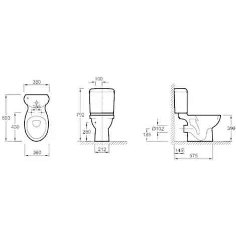 JACOB DELAFON Pack WC Au Sol Ekodo 2,6/4 L E0393LM-00 4 JACOB DELAFON Pack WC Au Sol Ekodo 2,6/4 L E0393LM-00 – Image 4