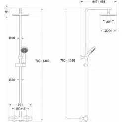 JACOB DELAFON Colonne De Douche Simone E32849-CP -JACOB DELAFON Soldes 2022 50881936 4