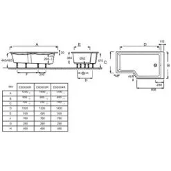 Baignoire Combinée Bain Douche JACOB DELAFON Neo + Pare Bain Acrylique Renforcé, 150 X 60/80 - Version Droite 9 Baignoire Combinée Bain Douche JACOB DELAFON Neo + Pare Bain Acrylique Renforcé, 150 X 60/80 - Version Droite -JACOB DELAFON Soldes 2022 5088259 5