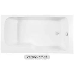 Baignoire Bain Douche JACOB DELAFON Malice + Tablier De Baignoire + Pare Bain Blanc Brillant, 160 X 85 - Version Droite -JACOB DELAFON Soldes 2022 5096729 3