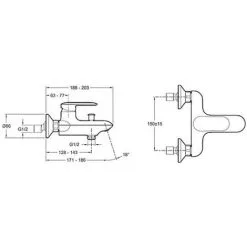 JACOB DELAFON Mitigeur Baignoire Kumin Mural Chrome -JACOB DELAFON Soldes 2022 53304053 2