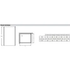Paroi De Douche JACOB DELAFON Serenity, Douche à L’Italienne, Chrome, 190 X 100 -JACOB DELAFON Soldes 2022 53506812 4